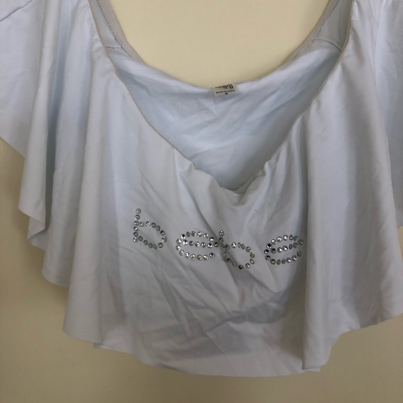 Bebe Rhinestone Swim Top // NWOT - Picture 2 of 5